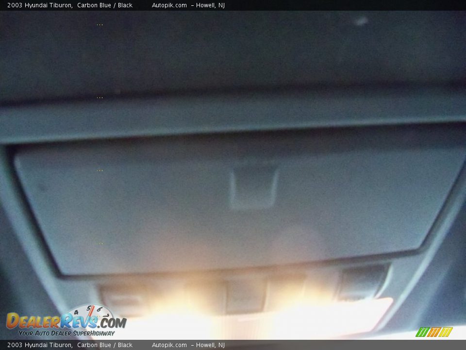2003 Hyundai Tiburon Carbon Blue / Black Photo #9