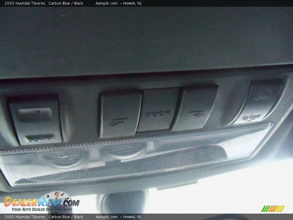 2003 Hyundai Tiburon Carbon Blue / Black Photo #10