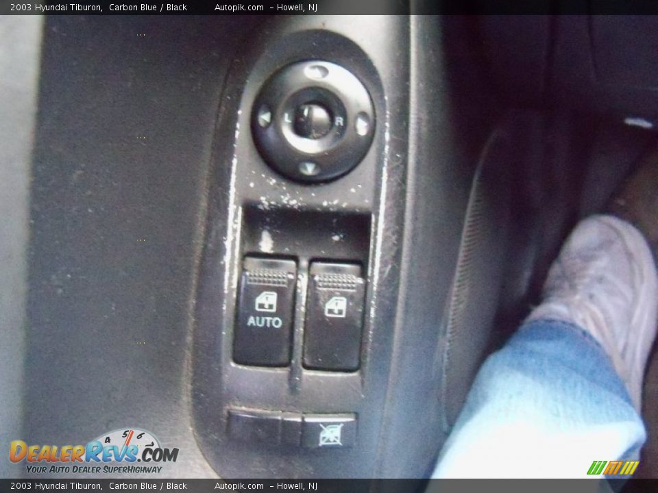 2003 Hyundai Tiburon Carbon Blue / Black Photo #13