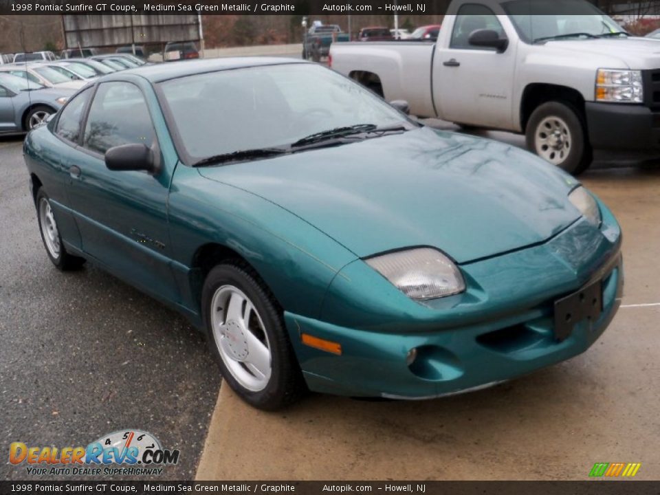 1998 Pontiac Sunfire GT Coupe Medium Sea Green Metallic / Graphite Photo #3