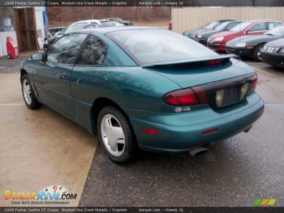 1998 Pontiac Sunfire GT Coupe Medium Sea Green Metallic / Graphite Photo #5
