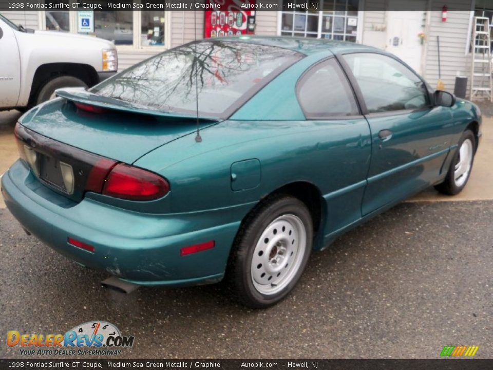 1998 Pontiac Sunfire GT Coupe Medium Sea Green Metallic / Graphite Photo #6