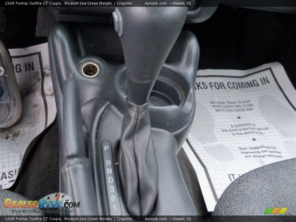 1998 Pontiac Sunfire GT Coupe Medium Sea Green Metallic / Graphite Photo #13