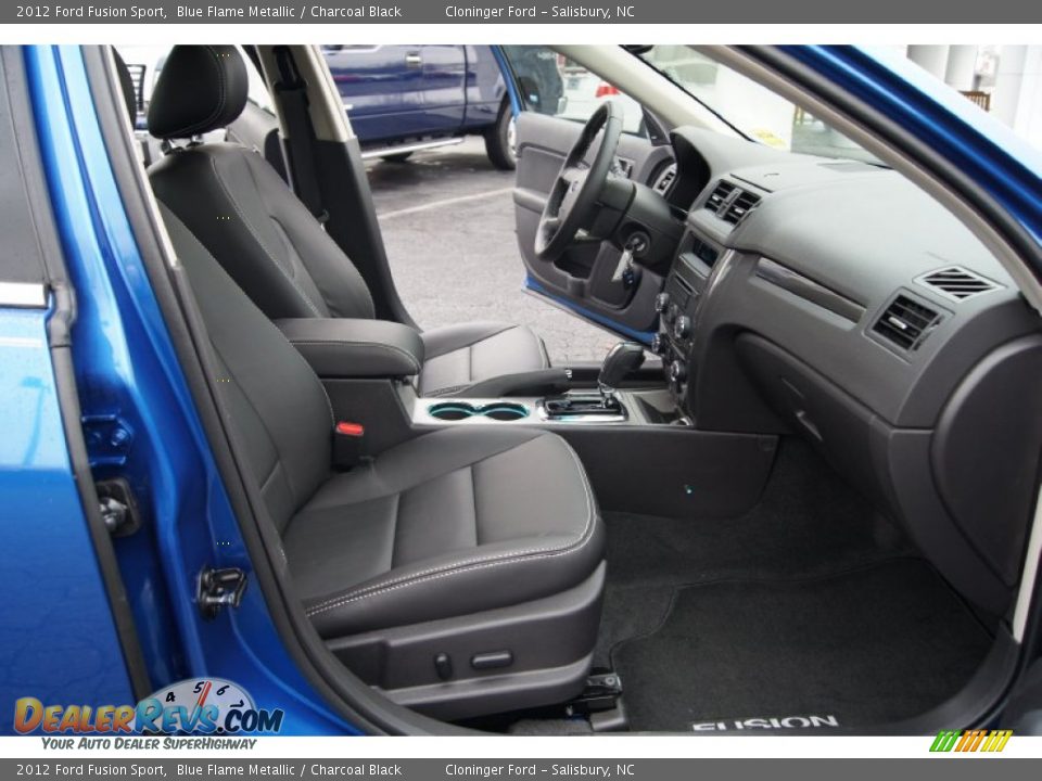 Charcoal Black Interior 2012 Ford Fusion Sport Photo 14