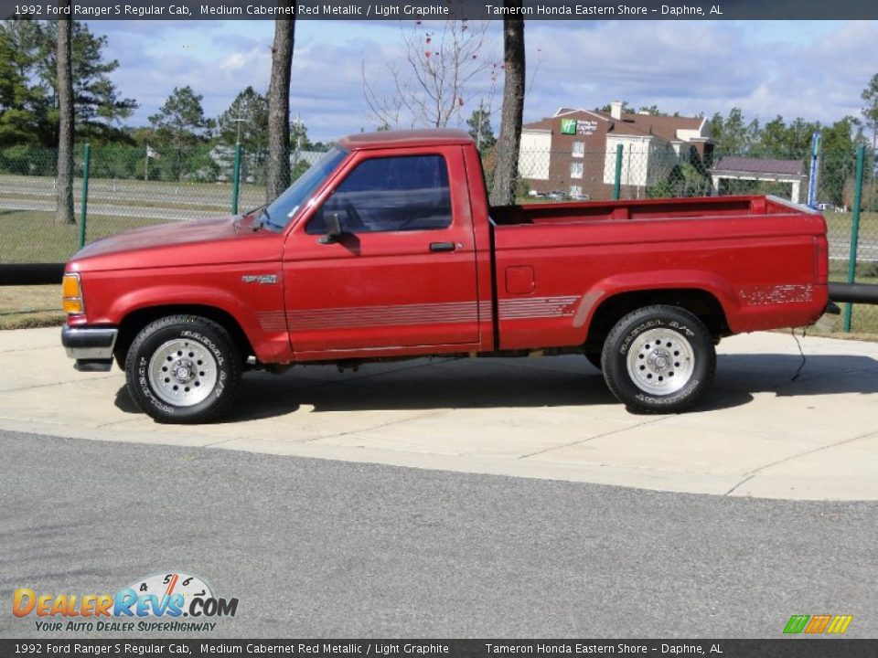 Medium Cabernet Red Metallic 1992 Ford Ranger S Regular Cab Photo #9