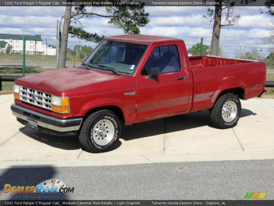 Medium Cabernet Red Metallic 1992 Ford Ranger S Regular Cab Photo #10