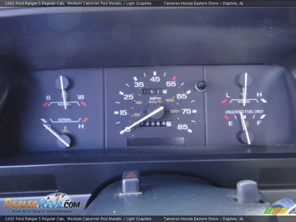 1992 Ford Ranger S Regular Cab Gauges Photo #17