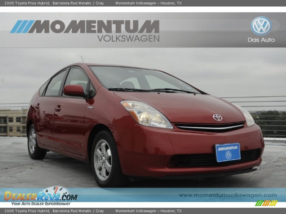 2006 Toyota Prius Hybrid Barcelona Red Metallic / Gray Photo #1