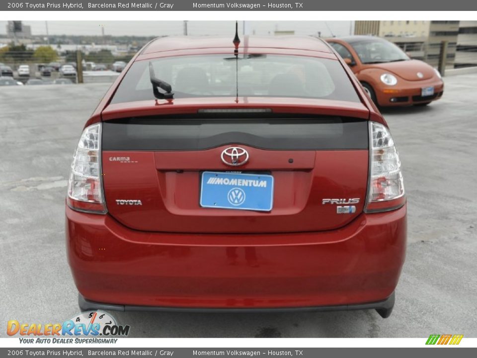 2006 Toyota Prius Hybrid Barcelona Red Metallic / Gray Photo #3