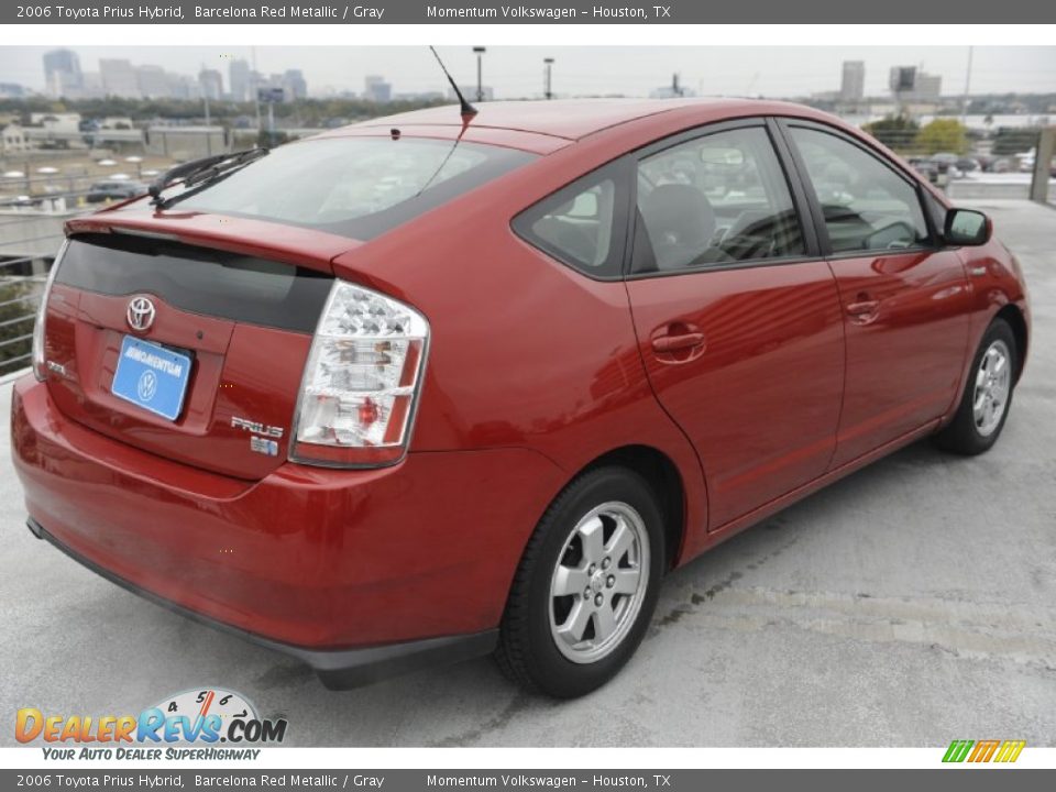 2006 Toyota Prius Hybrid Barcelona Red Metallic / Gray Photo #4