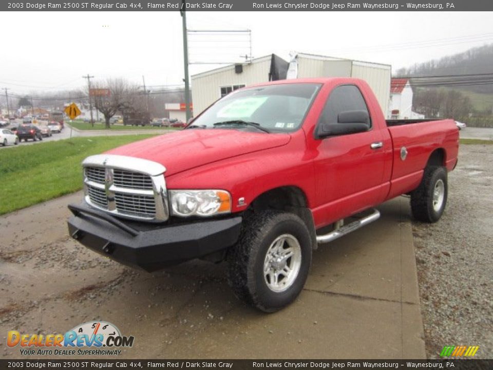 2003 Dodge Ram 2500 ST Regular Cab 4x4 Flame Red / Dark Slate Gray Photo #1