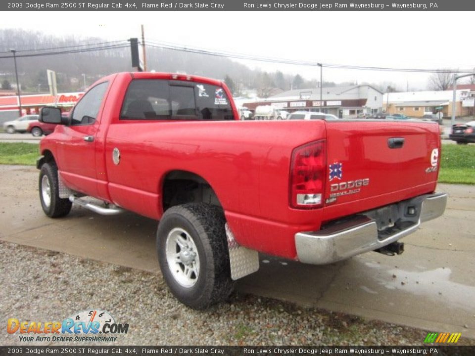 2003 Dodge Ram 2500 ST Regular Cab 4x4 Flame Red / Dark Slate Gray Photo #3