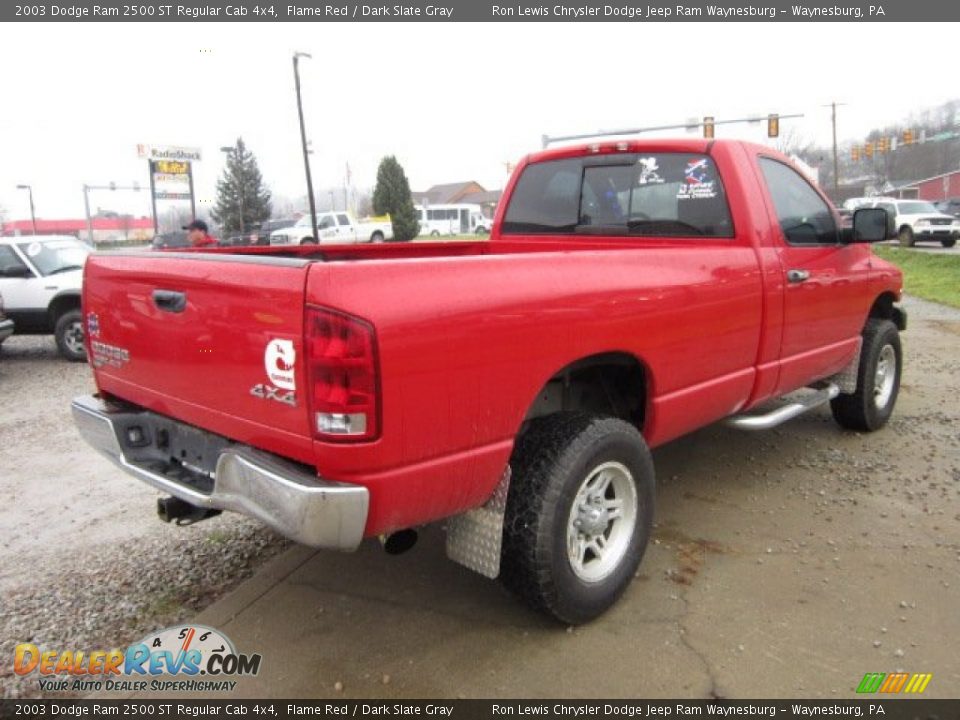 2003 Dodge Ram 2500 ST Regular Cab 4x4 Flame Red / Dark Slate Gray Photo #4