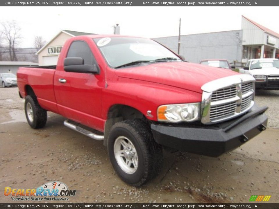 2003 Dodge Ram 2500 ST Regular Cab 4x4 Flame Red / Dark Slate Gray Photo #6
