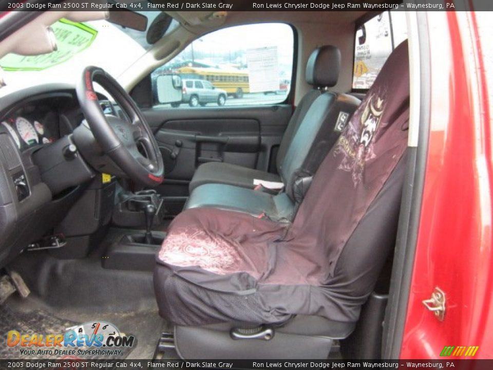 2003 Dodge Ram 2500 ST Regular Cab 4x4 Flame Red / Dark Slate Gray Photo #10