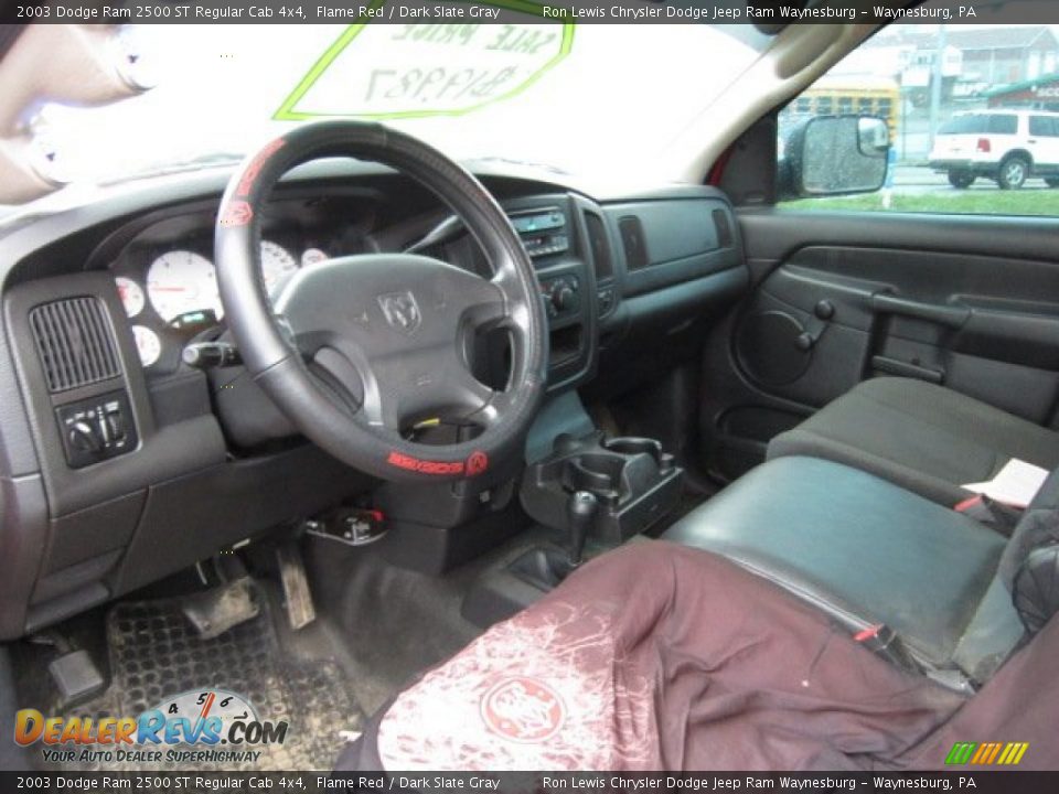 2003 Dodge Ram 2500 ST Regular Cab 4x4 Flame Red / Dark Slate Gray Photo #11