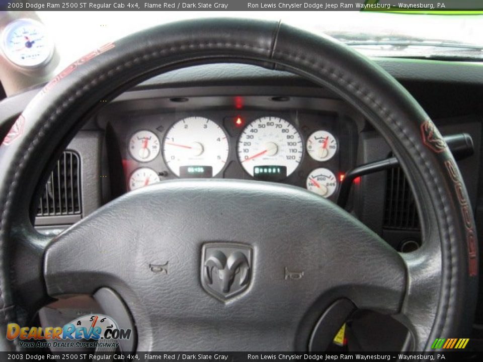 2003 Dodge Ram 2500 ST Regular Cab 4x4 Flame Red / Dark Slate Gray Photo #23