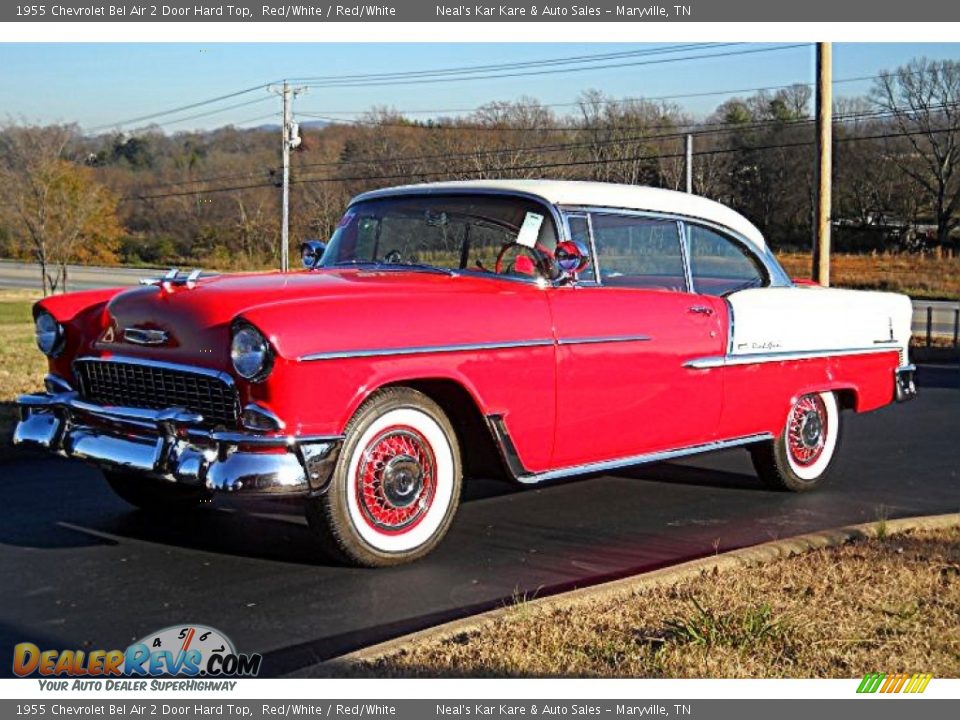 Front 3/4 View of 1955 Chevrolet Bel Air 2 Door Hard Top Photo #1