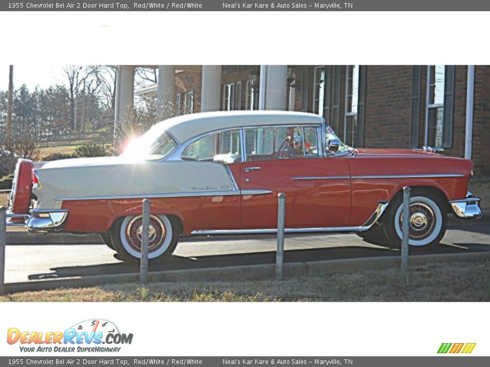 1955 Chevrolet Bel Air 2 Door Hard Top Red/White / Red/White Photo #13