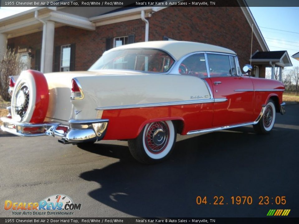 1955 Chevrolet Bel Air 2 Door Hard Top Red/White / Red/White Photo #15