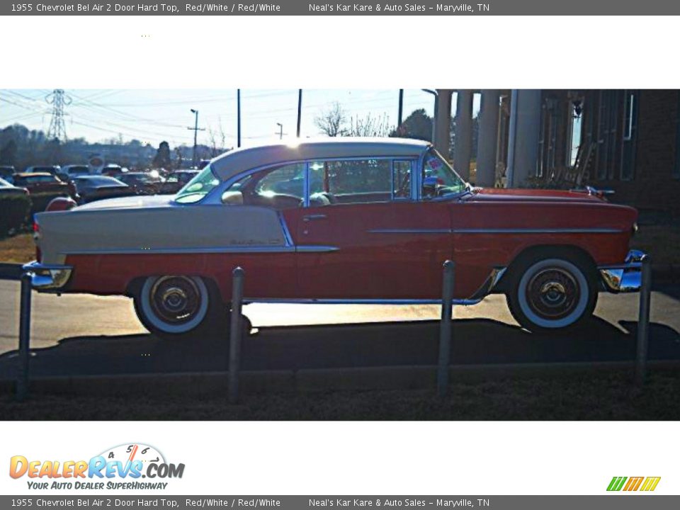 1955 Chevrolet Bel Air 2 Door Hard Top Red/White / Red/White Photo #21