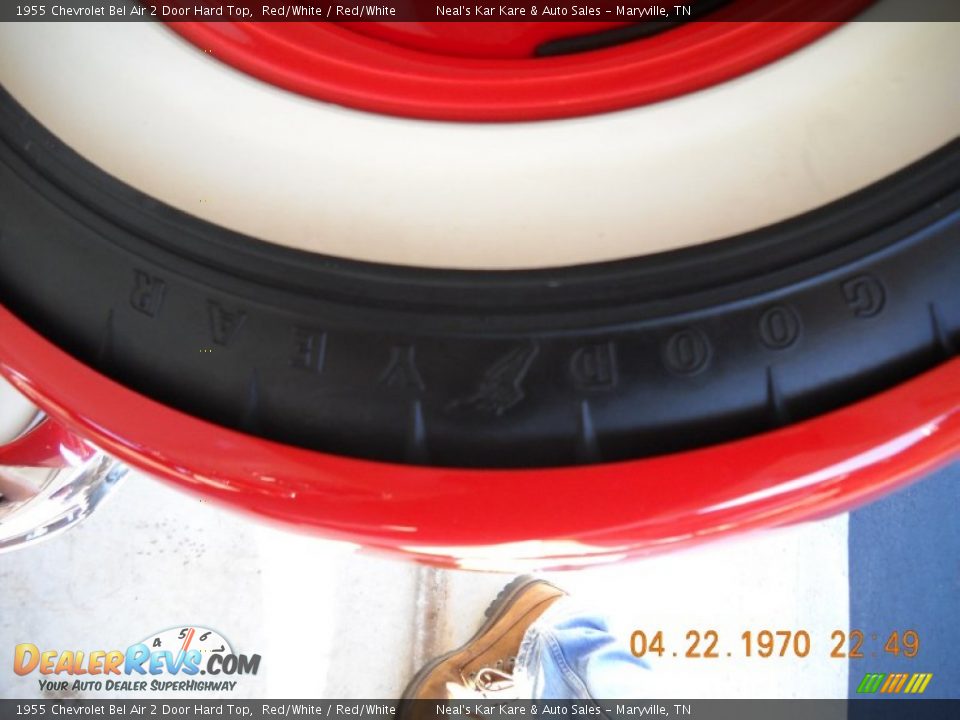 1955 Chevrolet Bel Air 2 Door Hard Top Red/White / Red/White Photo #33