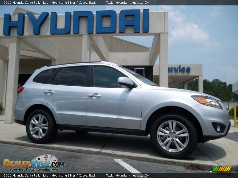 Moonstone Silver 2011 Hyundai Santa Fe Limited Photo #2
