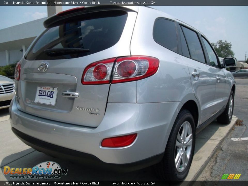 2011 Hyundai Santa Fe Limited Moonstone Silver / Cocoa Black Photo #3