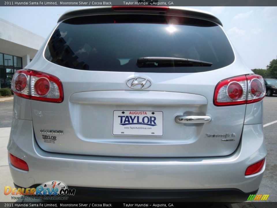2011 Hyundai Santa Fe Limited Moonstone Silver / Cocoa Black Photo #4