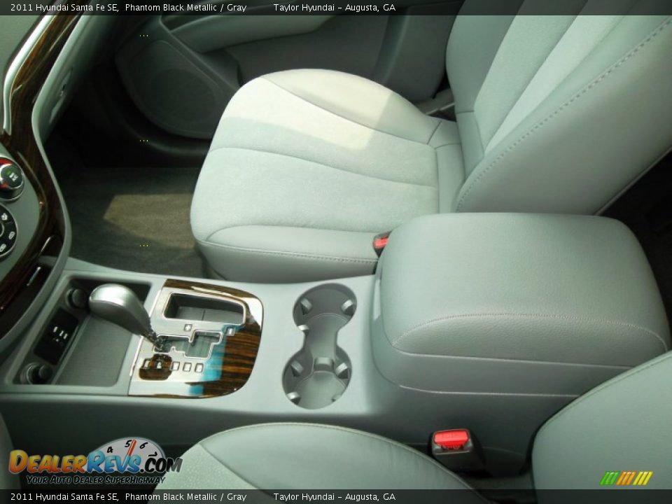 2011 Hyundai Santa Fe SE Phantom Black Metallic / Gray Photo #19