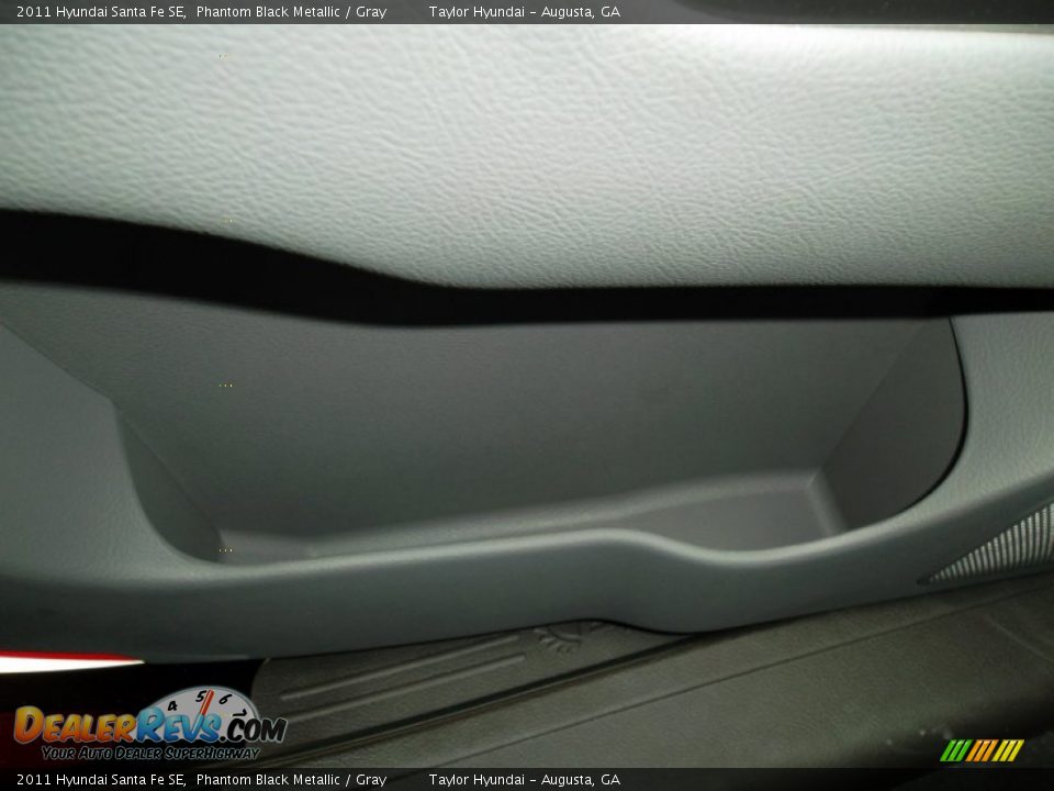 2011 Hyundai Santa Fe SE Phantom Black Metallic / Gray Photo #25