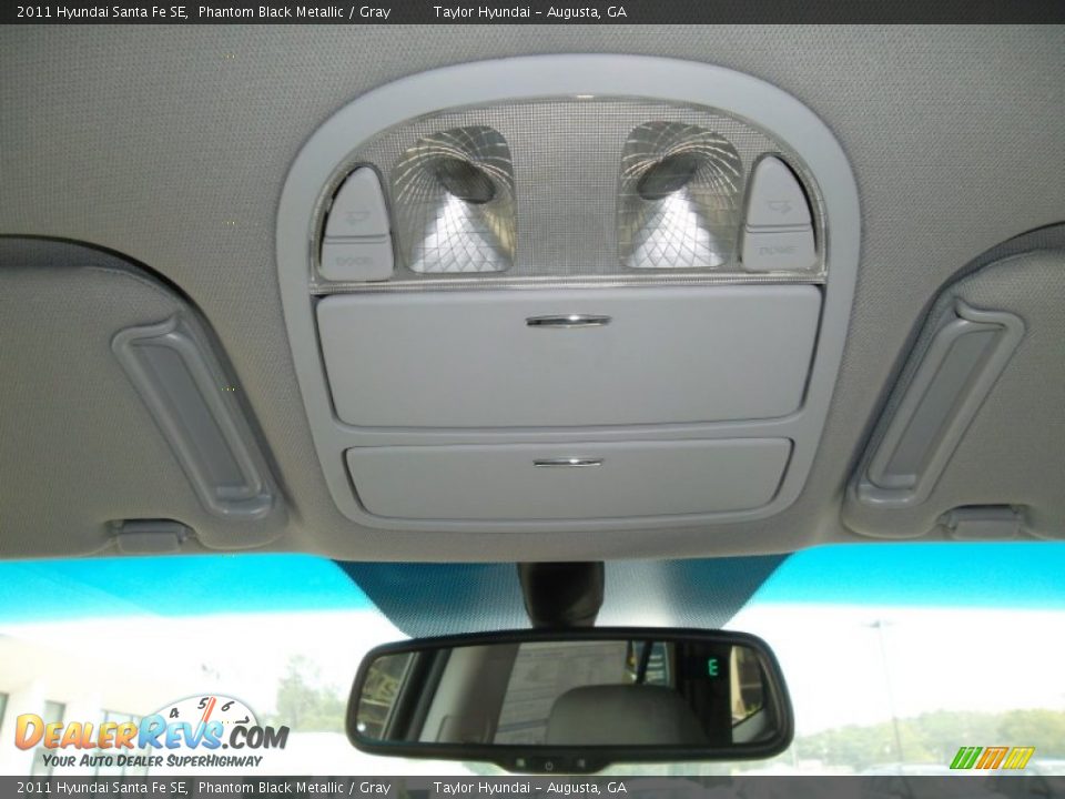 2011 Hyundai Santa Fe SE Phantom Black Metallic / Gray Photo #29
