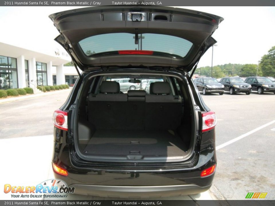 2011 Hyundai Santa Fe SE Phantom Black Metallic / Gray Photo #36