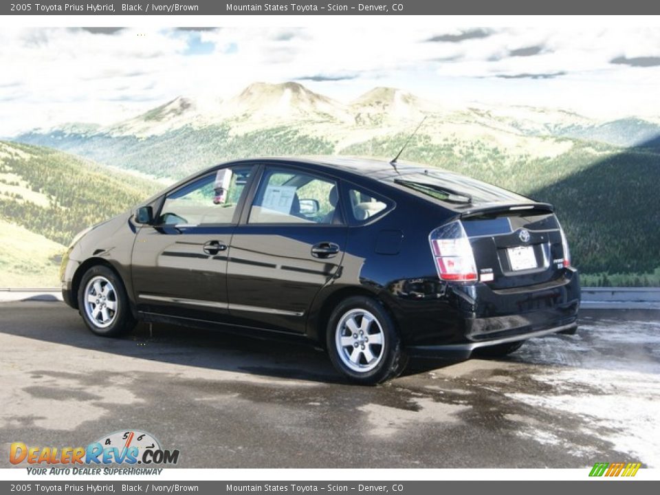 2005 Toyota Prius Hybrid Black / Ivory/Brown Photo #2