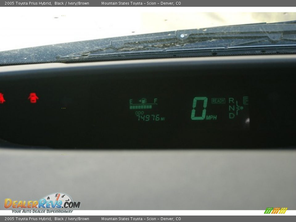 2005 Toyota Prius Hybrid Black / Ivory/Brown Photo #3