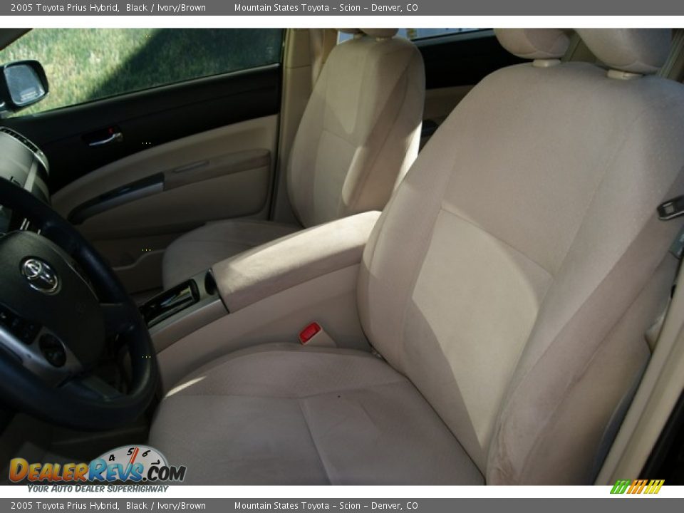 2005 Toyota Prius Hybrid Black / Ivory/Brown Photo #7