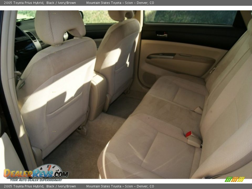 2005 Toyota Prius Hybrid Black / Ivory/Brown Photo #8