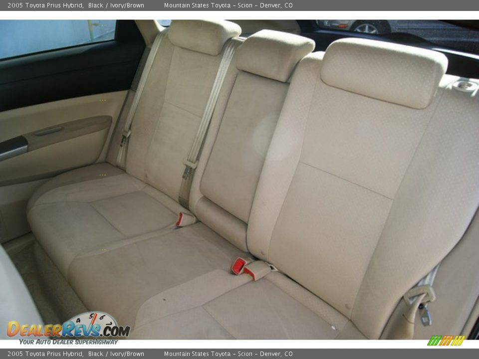 2005 Toyota Prius Hybrid Black / Ivory/Brown Photo #9