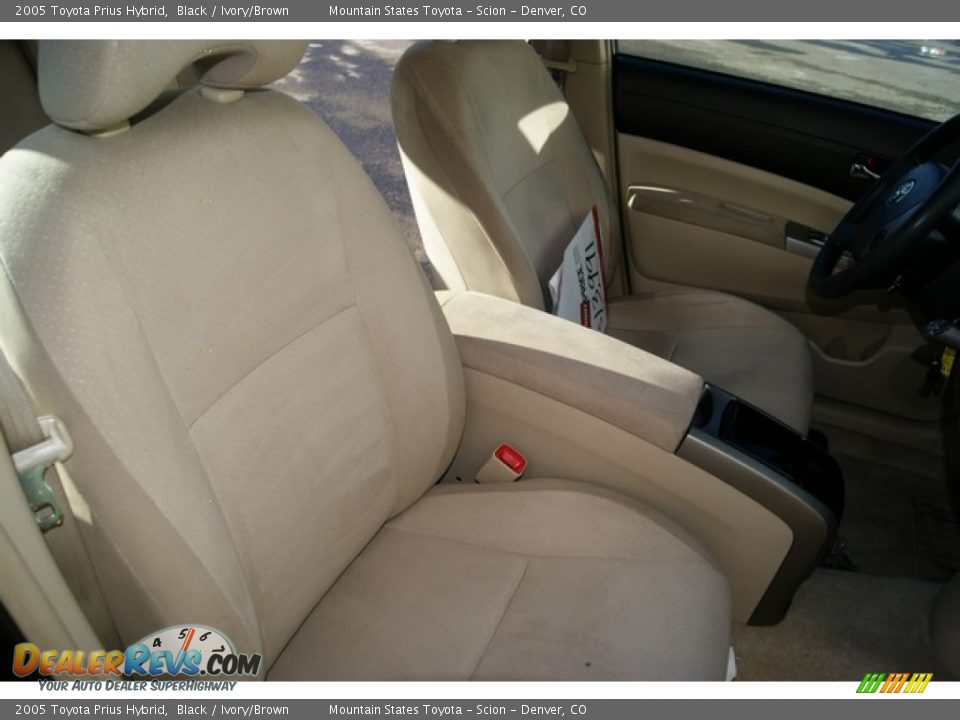 2005 Toyota Prius Hybrid Black / Ivory/Brown Photo #11