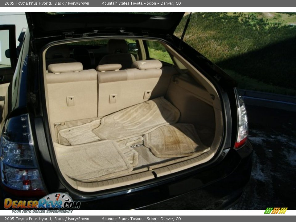 2005 Toyota Prius Hybrid Black / Ivory/Brown Photo #13