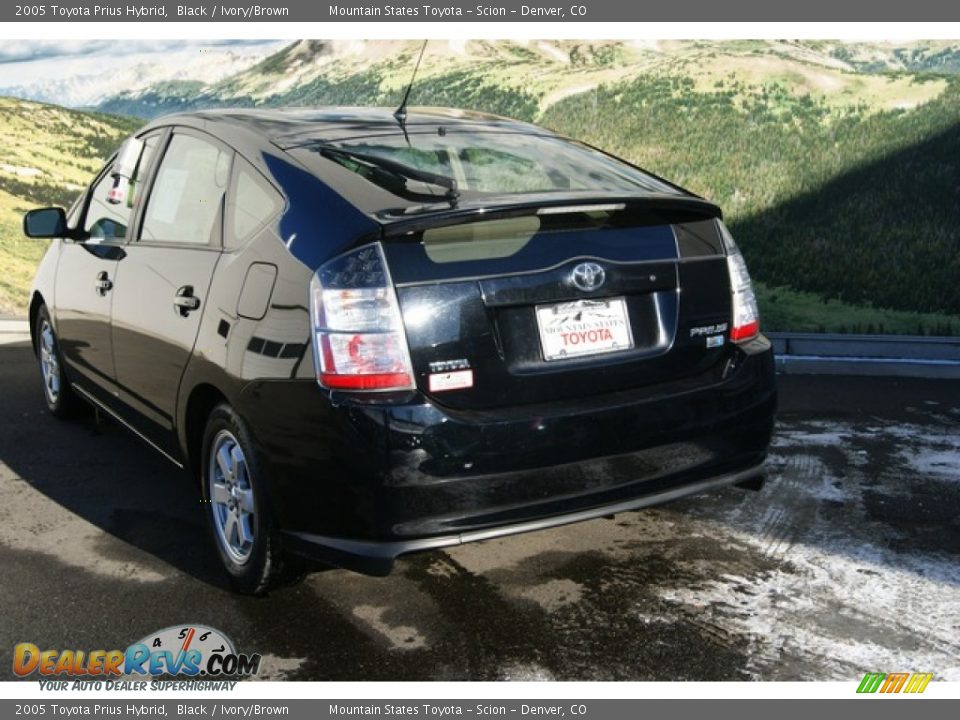 2005 Toyota Prius Hybrid Black / Ivory/Brown Photo #20