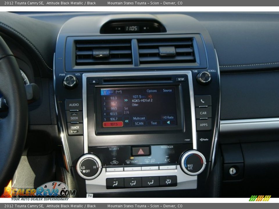 2012 Toyota Camry SE Attitude Black Metallic / Black Photo #13