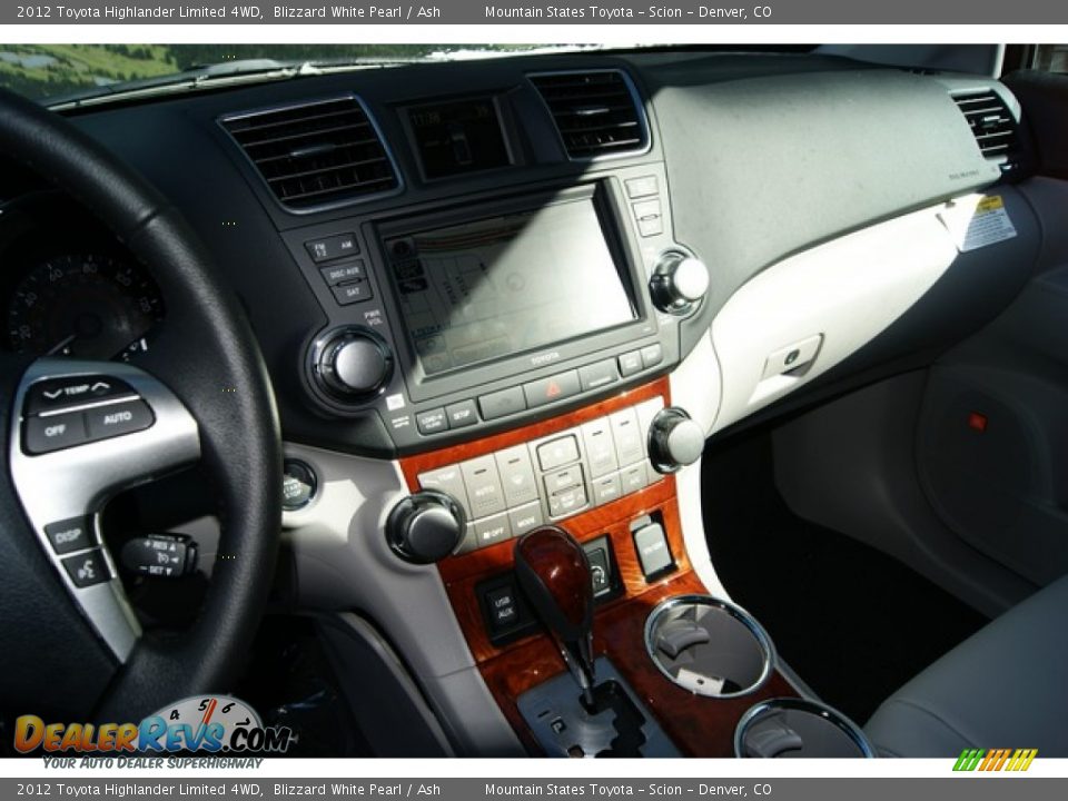 2012 Toyota Highlander Limited 4WD Blizzard White Pearl / Ash Photo #7