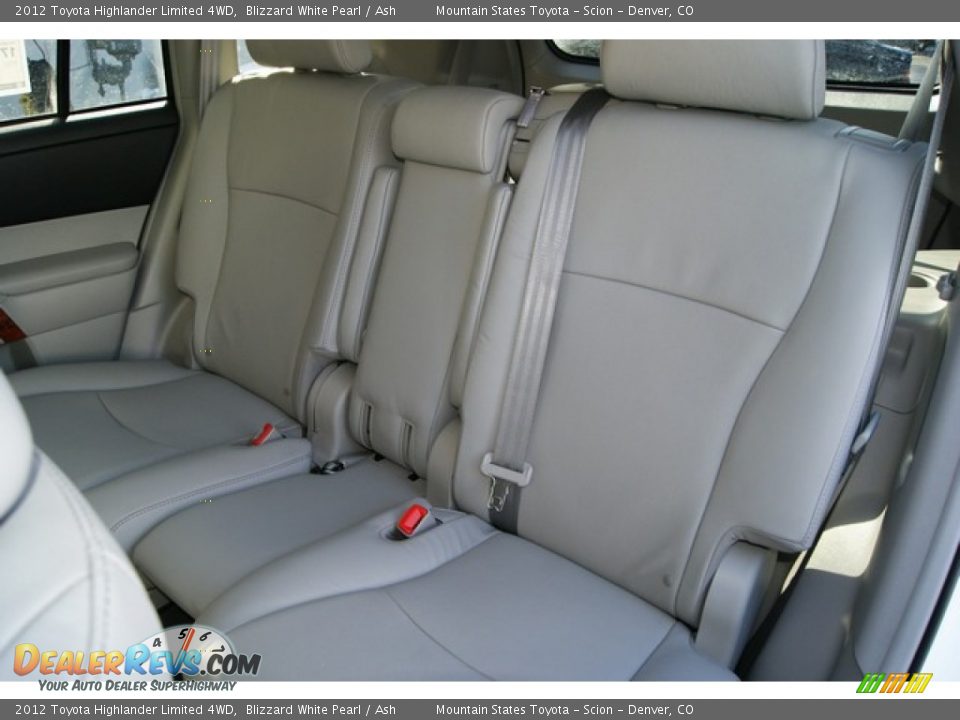 2012 Toyota Highlander Limited 4WD Blizzard White Pearl / Ash Photo #10