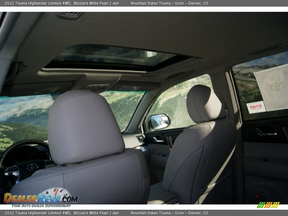 2012 Toyota Highlander Limited 4WD Blizzard White Pearl / Ash Photo #11