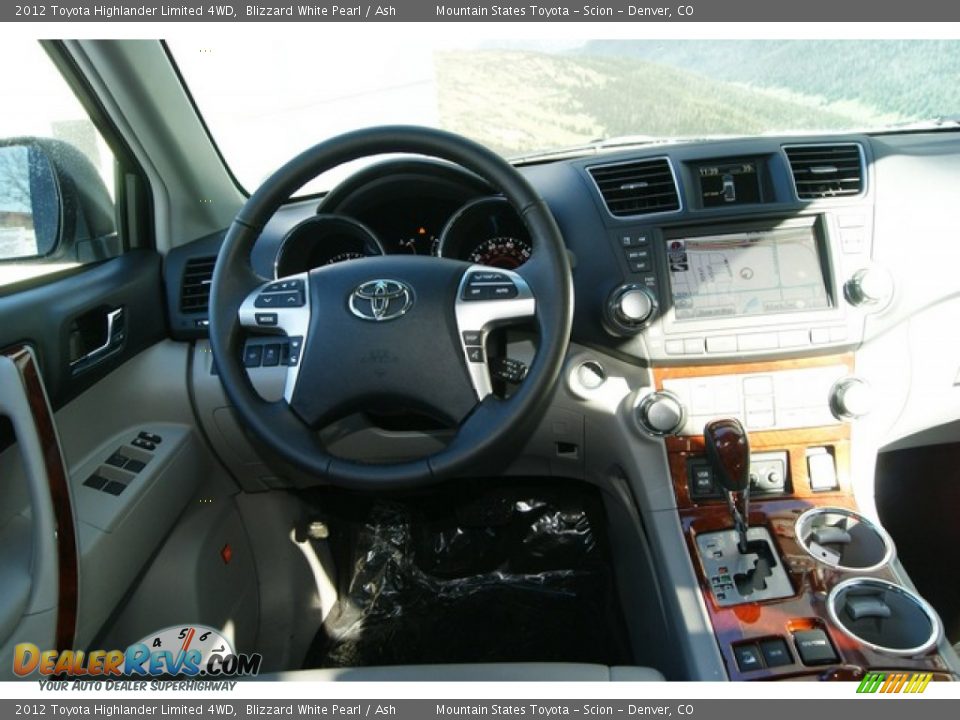 2012 Toyota Highlander Limited 4WD Blizzard White Pearl / Ash Photo #13