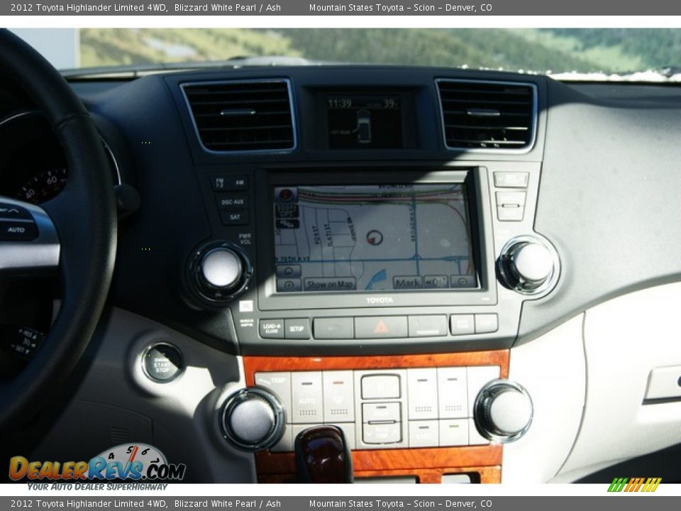 2012 Toyota Highlander Limited 4WD Blizzard White Pearl / Ash Photo #15