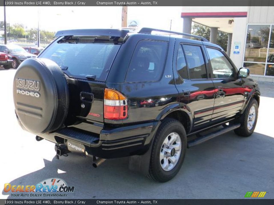 1999 Isuzu Rodeo LSE 4WD Ebony Black / Gray Photo #5