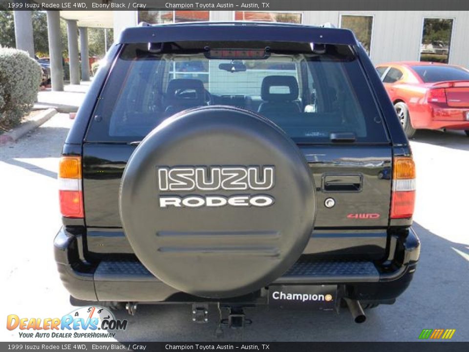 1999 Isuzu Rodeo LSE 4WD Ebony Black / Gray Photo #6