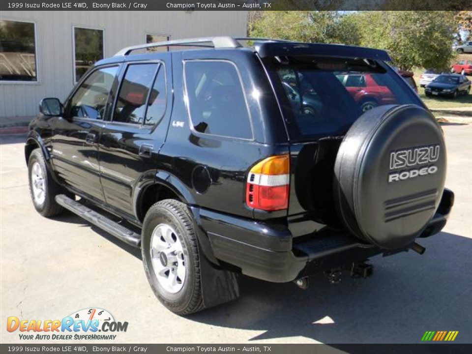 1999 Isuzu Rodeo LSE 4WD Ebony Black / Gray Photo #8